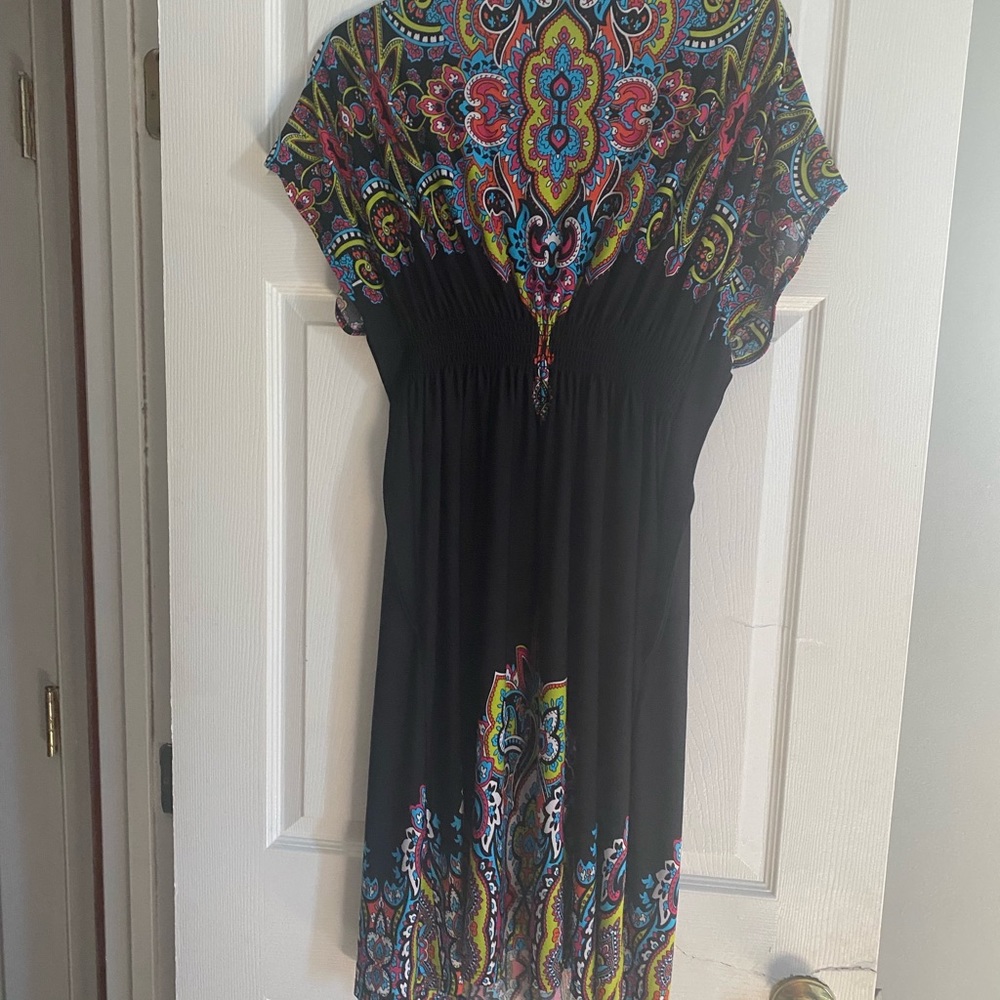 Midnight Velvet polyester/spandex blend dress.